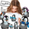 Bügelbilder Set Pinguine Applikation Bügelbild Pinguin Bügelmotiv bb053 ilka parey wandtattoo-welt® A4