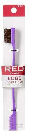 Red by Kiss Ultimate Edge Fixer Professional Boar Hair Brush (100% Boar Hair) (BSH25)
