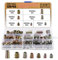 HSeaMall 120PCS Dado da avvitare a incastro esagonale in lega di zinco M4 M5 M6 M8 M10 Dado di inserto filettato ad inserto Kit per mobili in legno