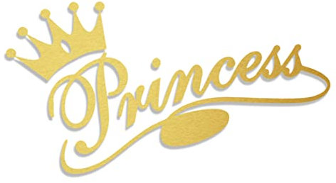 Decus Prinzessin Krone L 0285 (Gold metallic) // Sticker OEM JDM Style Aufkleber