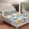 Loussiesd Kinder Spannbettlaken 140x200cm Dinosaurier Drucken Bettlaken Set Cartoon Tiere Schön Dino Muster Spannbetttuch Weiche Mikrofaser mit 1 Kissenbezug 80x80cm für Mädchen Jungen