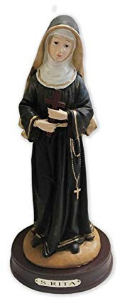 Osiris Trading UK Heilige Rita von Cascia Statue Katholische Skulptur Religiöse Ornament Figur für Zuhause oder Kapelle