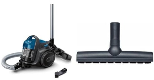 Bosch BGC05A220A Clean´n beutelloser Bodenstaubsauger (platzsparend, einfaches Entleeren, sehr leicht, 700 Watt) grau & BBZ123HD Bodenbürste für Parkett und Hartböden