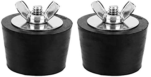 2pcs Pool Winterizing Plug, 38mm/1.5inch Winter Rubber Plug with Stainless Steel Bolts Antifreeze Pipe Plug to Prevent Frost Damage to Swimming Pool Drain Pipelines