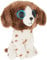 Ty 2007517 Muddles Beanie-Mütze für Hunde, Braun/Weiß Dog Plüschtier, Mehrfarbig, 36249