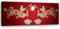 Feeby Vlies Leinwandbild China Japan Drachen 150x50 cm Wanddeko Design Kunstdruck Zimmerdeko Bilderwand Sonne Wolken Orientalisch Rot