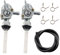 MCHNIC 2x Kraftstoffhahn Benzinhahn Gastank Schalter M10 x 1,25 mit Benzinschlauch für meisten Stromerzeuger Benzin Motoren Generatoren und ATV GoKart Quad Pit Bike Motorrad