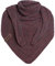 KNIT FACTORY - Dreiecksschal Sally - Damen Strickschal mit Wolle - Grob gestrickten Schal - Hochwertige Qualität - XXL Schal - 220x85 cm - Anthrazit/Stone Red