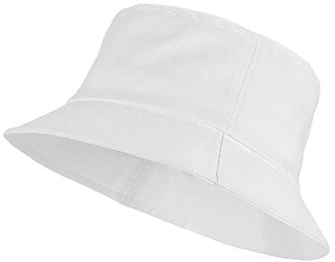 Van Der Rich ® - Bob Cotton Hut 54-58 EU - Damen (Weiß, One Size)