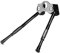 Fahrradständer,Seitenständer Fahrrad Mountainbike Straße Verstellbare Kurbel-Fahrradständer Pedal-Support-Halterung einstellbar MTB-Rennrad-Fahrrad-Kickstand-Park-Rack-Unterstützung (Color : Black)
