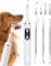 NATURE NERDS Plaque Remover for Teeth, Pet Teeth Brushing Kit, Dental Tools for Removing Plaque and Tartar, Safe for Dogs and Cats, with LED Light, White