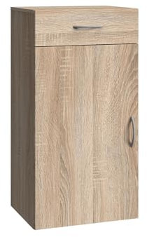 Lomadox Kommode Sideboard Eiche, B/H/T ca. 45/98/40 cm