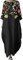 Cocila Caftano da Cerimonia Abito da Sera Paillettes Donna Abito Damigella Colore Rosa Antico Vestitino Manica Lunga Donna Abito Estivo Colorato Abito Spiaggia Donna Estate (Black, M)