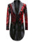Duohropke Herren Glitzer Frack Jacke Pailletten Sakko Smoking Mantel Blazer Freizeit 70er Disco Kostüm Anzugjacke Mottoparty Kostüm