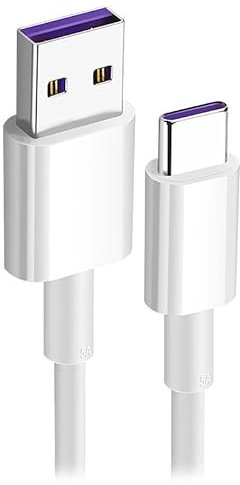 NoveltyThunder USB C Cable Type C Fast Charger Data Lead Compatible With Motorola Razr 40/40 Ultra/Moto G14 G54 G84 G23 G13 G53 5G G73 / E13 G32 G62 5G G82 5G/Edge 40/G30 E20 E30 E40 (White, 25 CM)