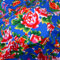 Tissu de style chinois haute densité, durable et résistant à la décoloration, adapté pour les jupes et rideaux (fleurs bleues)