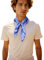 Prettystern handrolliertes Seiden-Halstuch Damen Herren unisex reine Seide Bandana Sommer Seiden-Tuch 22 Blau Paisley
