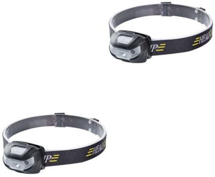 Angoily 2pièces Mini Tête Led Intelligente Étanche Lampe Portable Pour Camping Randonnée Et Capteur De Mouvement Noir