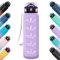 HoneyHolly Trinkflasche Sport, Auslaufsicher 500ML, Trinkflasche kinder, Motivierende mit Zeitmarkierung, Wasserflasche, Sportflasche, Trinkflasche Kohlensäure Geeignet, für Schule, Fitness, Outdoor