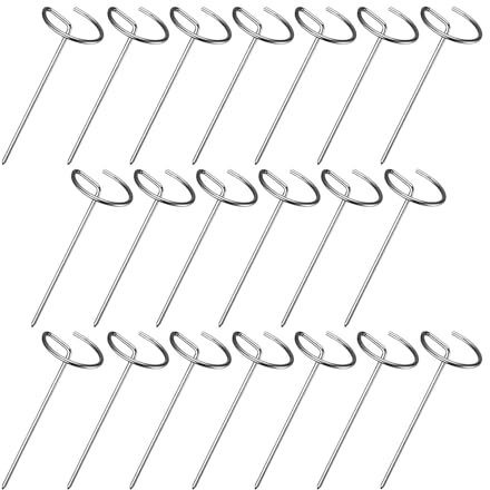 Sollee Brochettes de kebab pour friteuse à air,brochettes de kebab pour friteuse à air - 20 brochettes de gril verticales réutilisables - Brochettes de Kebab robustes pour barbecue Kabob, brochettes