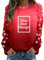 Generic Women's Customizable Long Sleeve Christmas Sweatshirt - Red, XL