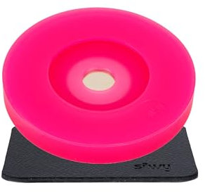 silwy® Magnet-Adapter für bestehende Stielgläser inkl. Metall-Nano-Gel-Pad - für Weingläser, Sektgläser, Pilstulpen - Magnetsystem zum Nachrüsten, Set aus 1x Magnet-Kondom & 1x Nano-Gel-Pad (Pink)