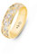Amberta Italien 14 Karat Statement Ring aud Gold | 14 Karat Goldring | Echt Gold Ring Diamantschliff | Ring Gold 14 Karat Damen:Ring EchtgoldRinggrösse 56.3