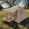 Geräumiges 4-Personen Aufblasbares Zelt – Schnellaufbau Campingzelt, wasserdicht (2000mm+), 4-Jahreszeiten Familienzelt mit einfacher Montage (220x220x180cm)