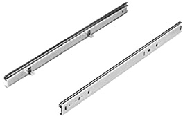 FIX&EASY Kugelauszug 27mm Schubladenschienen mit Verriegelung, Auszugschienen verzinkt 400mm mit Einrastfunktion, Auszug für Tastaturablage, ausziehbaren Fachboden, Regal, Schublade in Küche und Möbel