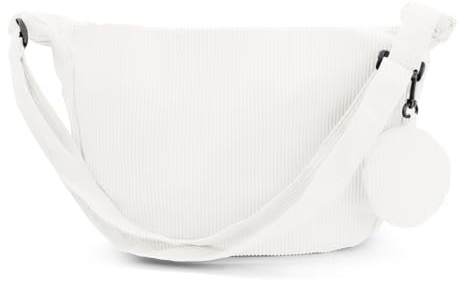 Andiker Crossbody Bag Damen, Canvas Umhängetasche Damen mit 1 Abnehmbaren Kleinen Tasche Verstellbaren Riemen, Trendy Solid Color Tasche Damen für die Arbeit Shopping Travel Daily