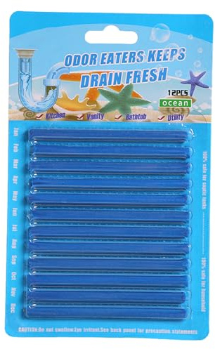 Abflussreiniger Sticks 12 Stück 20cm Abfluss Sticks Desodorierungsmittel Stick Reiniger Für Abflussrohre Toilette Kanalisation Küche Waschtisc Verstopfungen Beseitigen Gerüche Neutralisieren