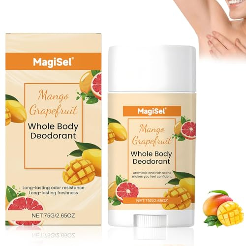 Whole Body Deo Creme, Achselcreme Geruchsentferner Gegen Körpergeruch, Anti Schweiß Deodorant, Schutz Gegen Starkes Schwitzen Und Geruch, Aufhellende Pflegelotion Für Outdoor Social Events Sport 75G