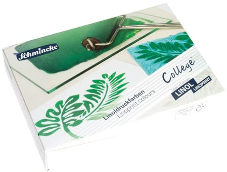 Schmincke College Linol, Linoldruckset mit 5 x 75 ml Tuben, 84 005 097