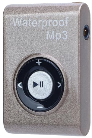 RASTKY Lecteur MP3 étanche IPX8, Natation sous-Marine, Portable, 8 Go, Son HiFi sans Perte, pour la Plongée et Le Surf, Noir