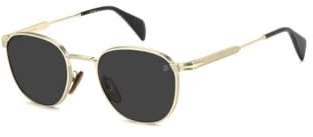 DAVID BECKHAM Sonnenbrille DB 1228/S Gold Black Metal Herren Panthos 51
