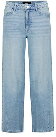 zero Damen Modern fit Jeans mit Waschung
