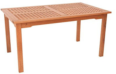 MERXX Esstisch Lima aus Eukalyptus in braun, ca. 150x90 cm, FSC Mix