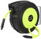 Flexzilla Retractable Enclosed Plastic Air Hose Reel, 3/8 in. x 50 ft., Heavy Duty, Lightweight, Hybrid, ZillaGreen - L8250FZ