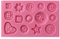 Moule en silicone nouveauté boutons, Ustensiles de cuisson Moule Tray Moule à gâteau / sucrerie / Jelly / Glace / Cookie 10.7x7.5x1.4cm