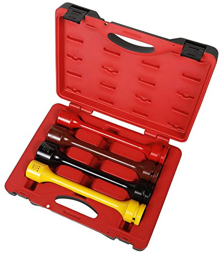 AFF 4-teiliges Verlängerungsset für Drehmomentbegrenzung, mit Tragetasche, 76,2–144,8 m/lbs, 2,5 cm Antrieb, 40400