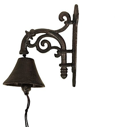 zeitzone Türglocke Nostalgie Glocke Gusseisen Braun Antik-Stil Landhausstil