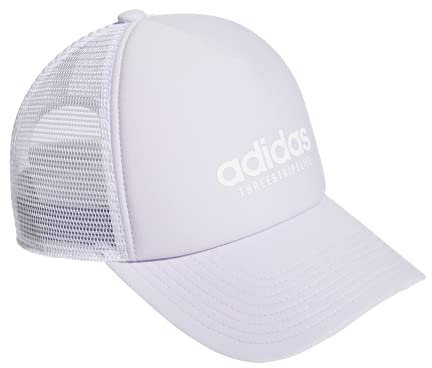 adidas Women's Core Trucker Hat, Purple Tint/White, ONE SIZE