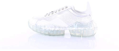 Jimmy Choo 2382AD Sneakers Donna White Leather Shoes Woman [36]