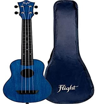 TUSL35 ABS-Reise-Ukulele mit langem Hals, Dunkelblau