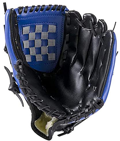 ZYYRSS Baseballhandschuh Sportschlaghandschuhe mit weichen, soliden PU-Lederverdickungskrügen Softballhandschuhe 12,5 Zoll für Jugendliche Erwachsene, linker Handschuh für Rechtshänder