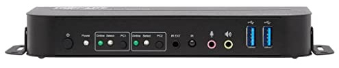 Eaton Tripp Lite 2-Port HDMI/USB KVM-Switch - 4K 60 Hz, HDR, HDCP 2.2, IR, USB-Freigabe, USB 3.0 Kabel (B005-HUA2-K)