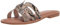 The Drop Monika Flat H-band Slide Sandal Donna, Beige, 38.5
