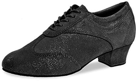 Diamant TANZSCHUHMANUFAKTUR Damen 183-034-550-A Tanzschuh, Schwarz Glitzer, 35 1/3 EU