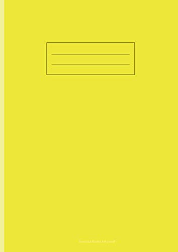 Exercise Books A4 Lined: Yellow A4 Notebooks, 48 Page, Assorted Colours