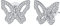 Arrebol Schmetterling Ohrringe Damen 925 Sterling Silber Ohrstecker mit Zirkonia für Frauen Mädchen Schmuck Geschenke Muttertag